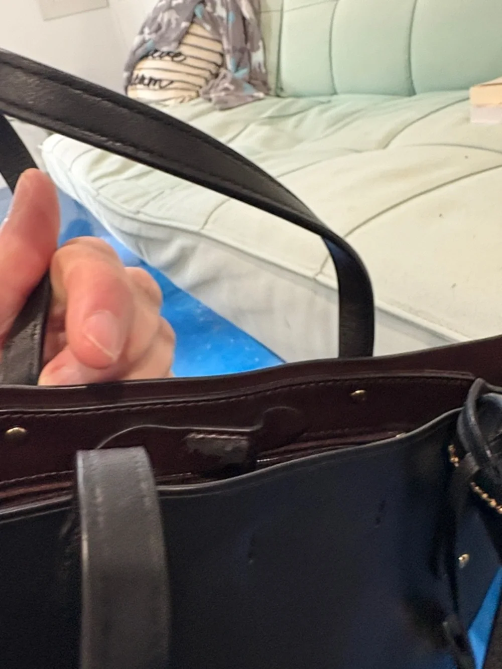 Coach Black Leather Everyday Tote - Picture 6 of 17